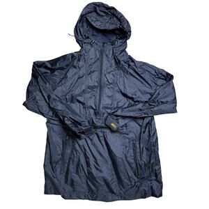 REI CO OP XS EXTRA SMALL ANORAK WINDBREAKER BLACK USED OUTDOOR WIND HALF ZIP
